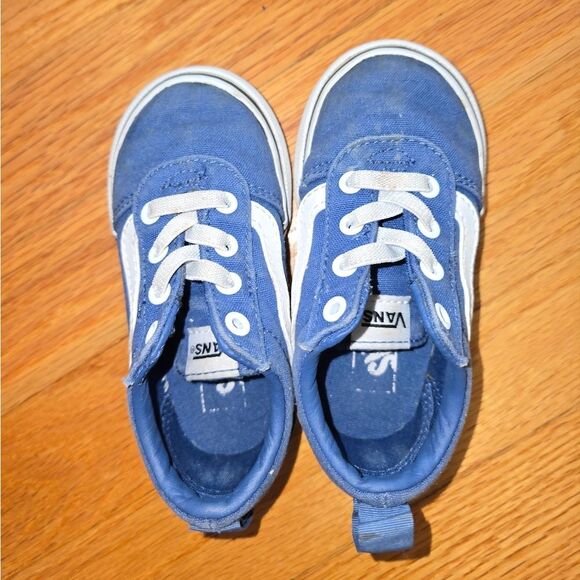 Vans Blue Sneakers Toddler Size 6 - Picture 5 of 7